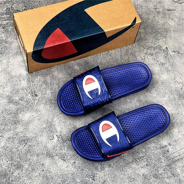 street style brand new designer slippers for men summer beach slides luxury sandals size 40-45