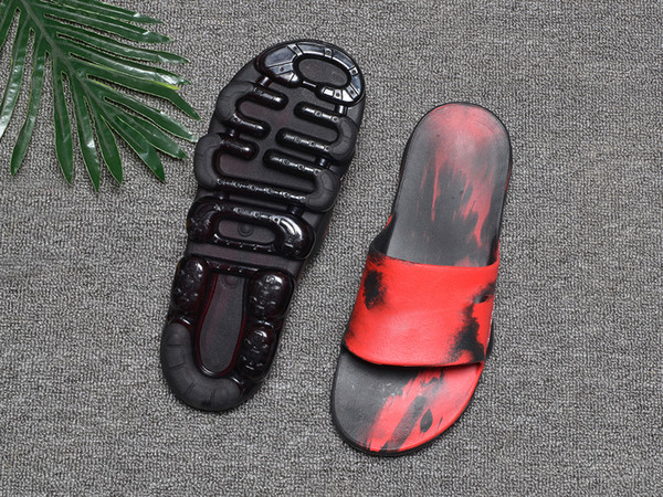 NEW Sports Designer Summer men Breathable Comfort Slippers Style Slides with air bubbles Sandals Platform SIZE 40-45