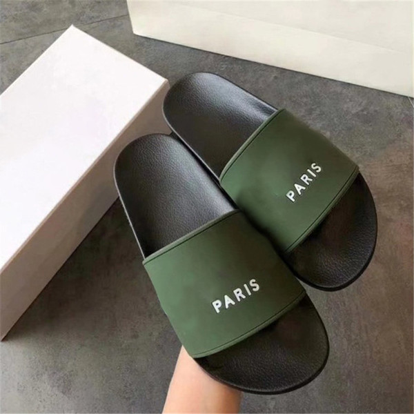 WITH BOX Fashion slide sandals slippers for men women Hot Designer unisex beach flip flops slipper BEST QUALITY