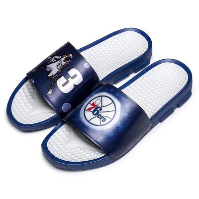 NEW Sports Star Printing Slippers High Quality Brand Men Summer Rubber Sandals Beach Slide Fashion Scuffs Slippers Indoor Shoes