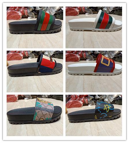 2019 tiger slip-on patterned rubber sandals with gear soles for casual fashion beach slippers bottom of the thick non-slip GG slippers #6688