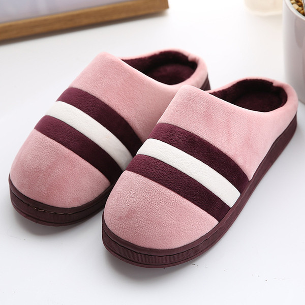 wholesale brand designer hot selling S001 Three pairs of indoor home keep warm autumn and winter couples keep warm cotton slippers