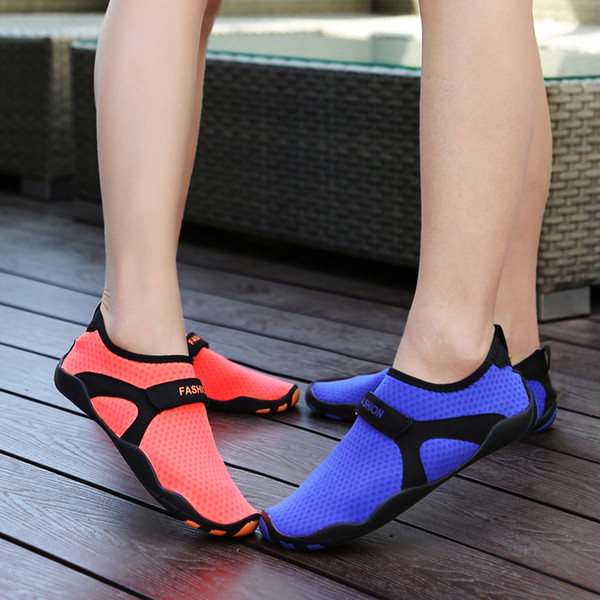 Hot Sale-New Cool Summer Youth Fitness & Cross-Training Couple Women Cute Sneakers Driving Travel Joker Shoes Diving Swim