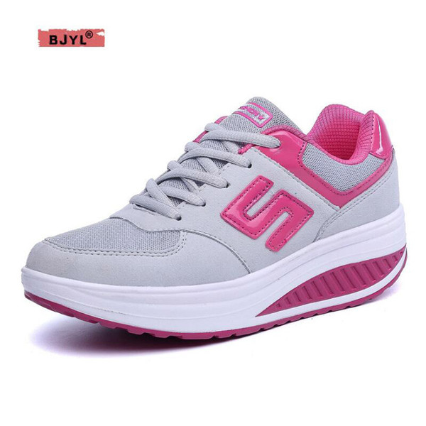 sneakers women Spring and autumn new women shoes leather breathable fashion women high shoes casual sports shoes High heel