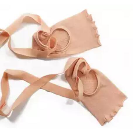 Hot Sale-on-slip ties with five finger socks open toe open back dance socks cotton four seasons female