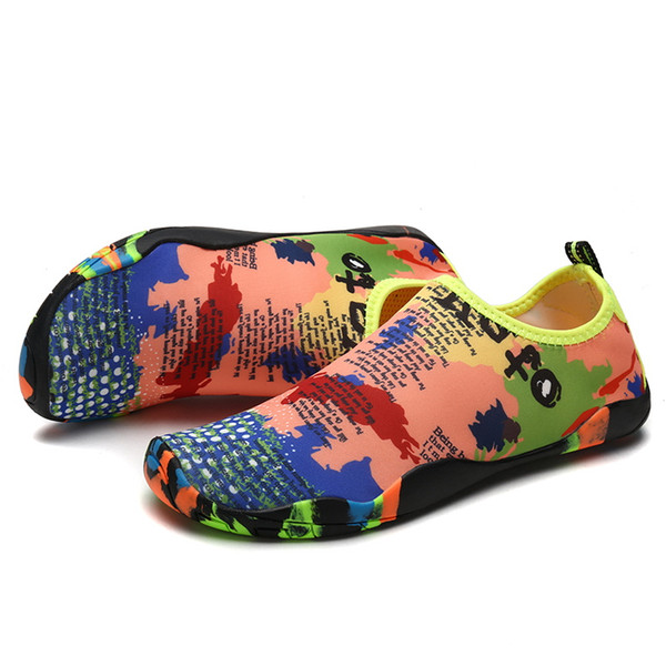 Hot Sale-Men's Water Shoes Breathable Slip On Beach ShoesSwimming Sneakers Lightweight Yoga Fitness Flats