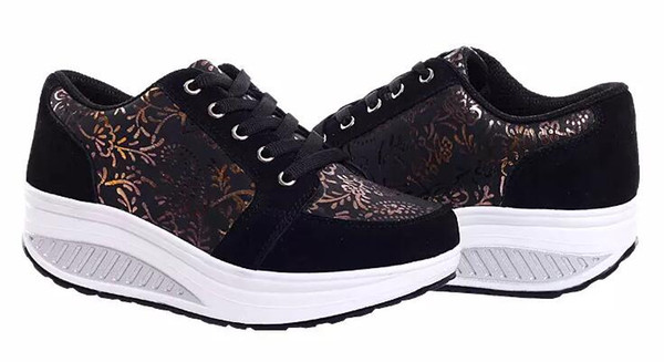 Hot Sale-Toning Shoes Women's Sport for Women Swing platform canvas trainers tenis feminino Shoes