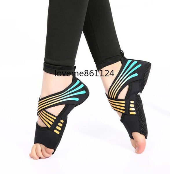 Bandage aerial yoga socks fashion skid prevention professional fitness five fingers adult exposed adult yoga shoes