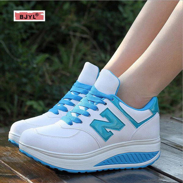 sneakers women Spring and autumn new women shoes leather breathable fashion women high shoes casual sports shoes High heelzapatos mujer