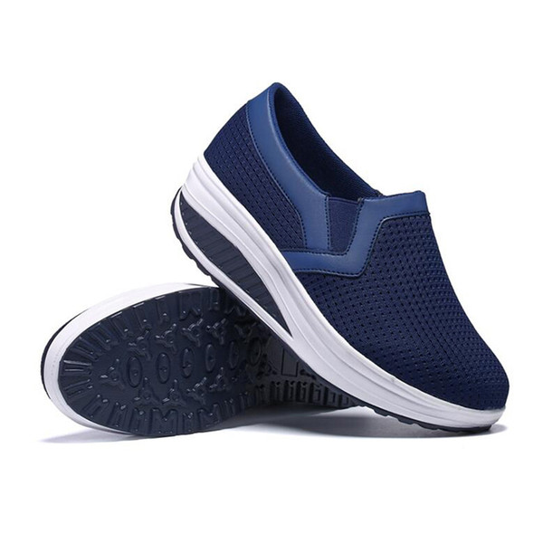 Special Purpose Fitness Shoes Women Sport For Women Swing Wedges Platform Mujer Mesh Trainers Tenis Feminino Toning Shoes