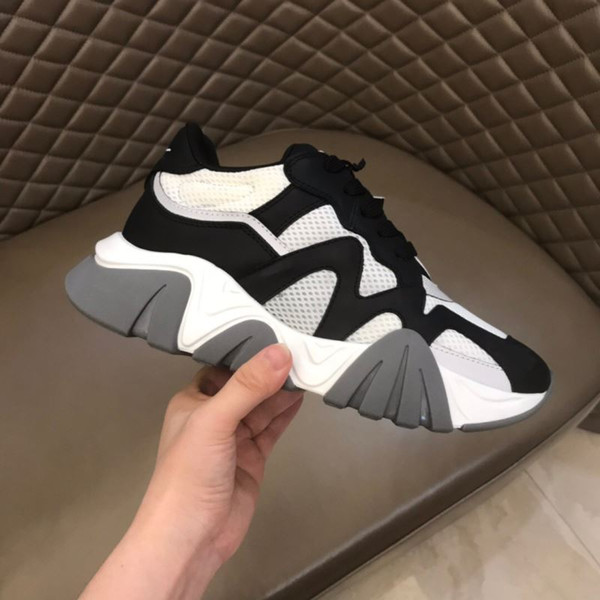 High Quality Chain Reaction Snake Zebra Sneaker Luxury Men Designer Height Sole Casual Shoes Fashion Height Increasing Shoes