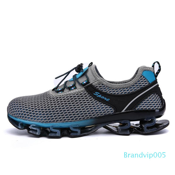 Hot Sale-Spring and summer men's sports net shoes outdoor running low net surface hollowed out and breathable jogging shoes big code shoes