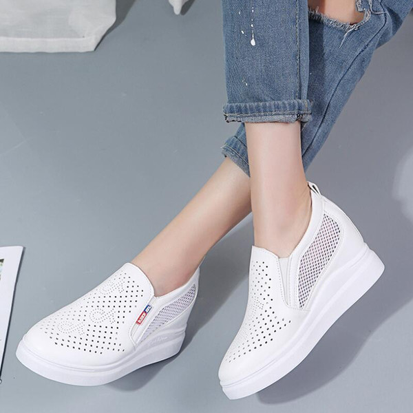 Hot Sale-Shoes Platform High Heels Shoes Wedges Woman Shoes trainers Height Increasing