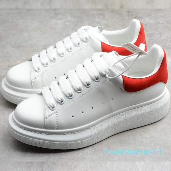 Hot Sale- Autumn New McQueen Small White Shoes Thick sole Increased 100 Ladies Shoes Korean version shoes Luxury Women Platform Sneakers