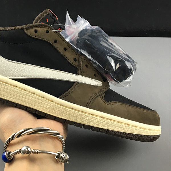 Travis Scott x Air 1 Low OG CQ4277-001 1s Women Men Basketball Sports Shoes Sneakers Suede Best Quality Trainers With Original Box