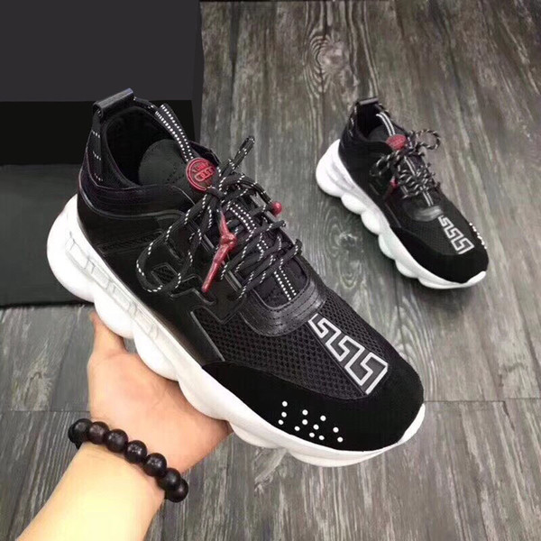 Top Quality Chain Reaction Height Increasing Shoes For Men Women Lovers Classic Running Shoes Boy Casual Sneakers Shoe Rubber Sole With Box