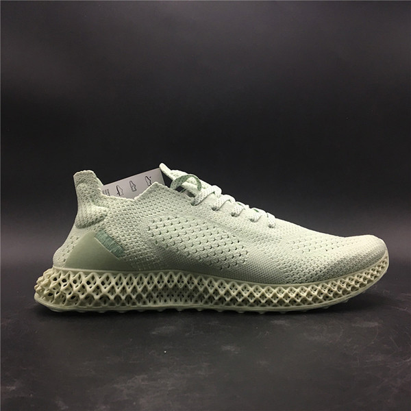 Daniel Arsham x Futurecraft Alphaedge 4D LTD Aero Ash Print Green BD7400 Kicks Men Running Sports Shoes Sneakers Trainers With Original Box