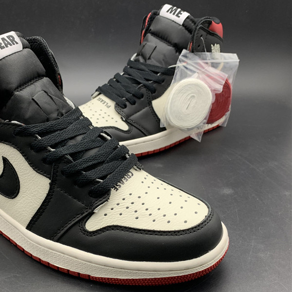 Air 1 NRG High OG Not For Resale No L's Red 861428-106 1s I Men Basketball Sports Shoes Sneakers Trainers With Original Box