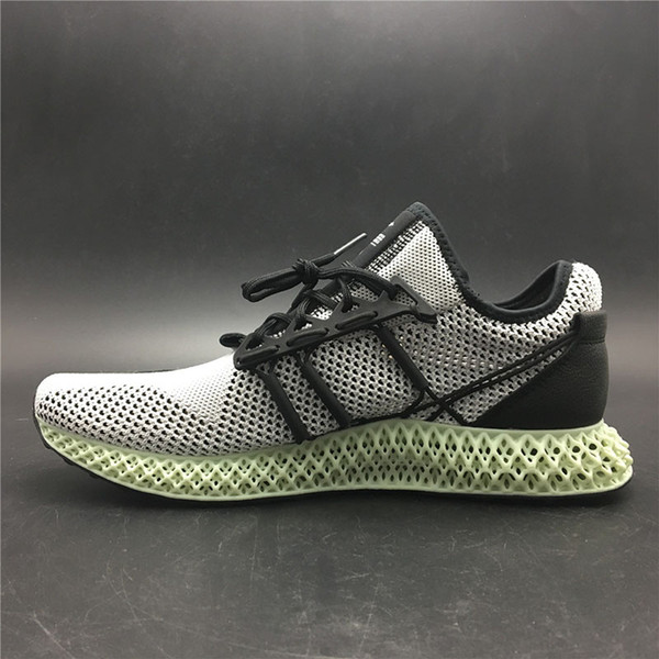 Y-3 Runner Futurecraft Alphaedge 4D LTD Aero Ash Print Grey AQ0357 Men Running Sports Shoes Sneakers Trainers With Original Box Top