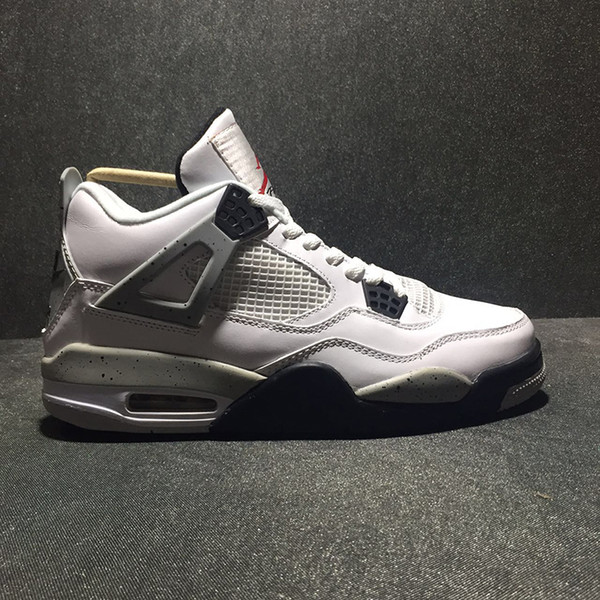 Air 4 White Cement 840606-192 4s IV Kicks Women Men Basketball Sports Shoes Sneakers Good Quality Trainers With Original Box