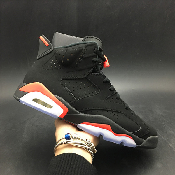 Air 6 Black Infrared 384664-060 6s VI Kicks Men Basketball Sports Shoes Sneakers Best Quality Trainers With Original Box US7-13