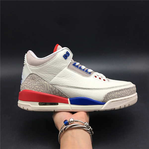 Air 3 International Flight Charity Game 136064-140 3s III Kicks Men Basketball Sports Shoes Sneakers High Quality Trainers With Original Box