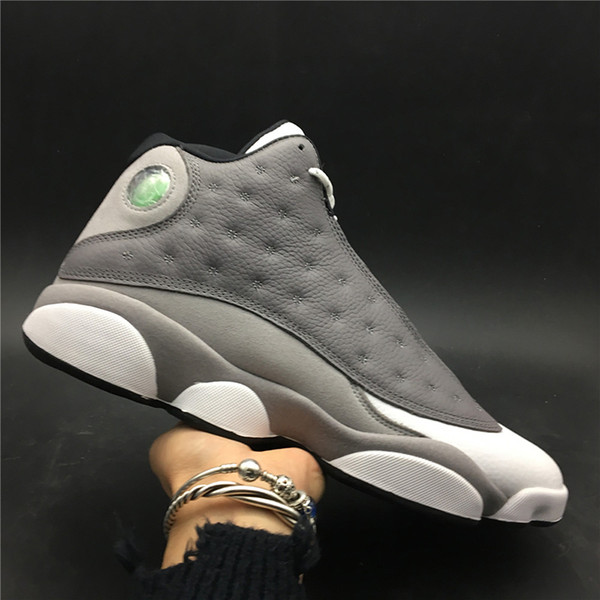 Air 13 Atmosphere Grey 414571-016 White 13s XIII Kicks Men Basketball Sports Shoes Sneakers Best Quality Trainers With Original Box US7-13