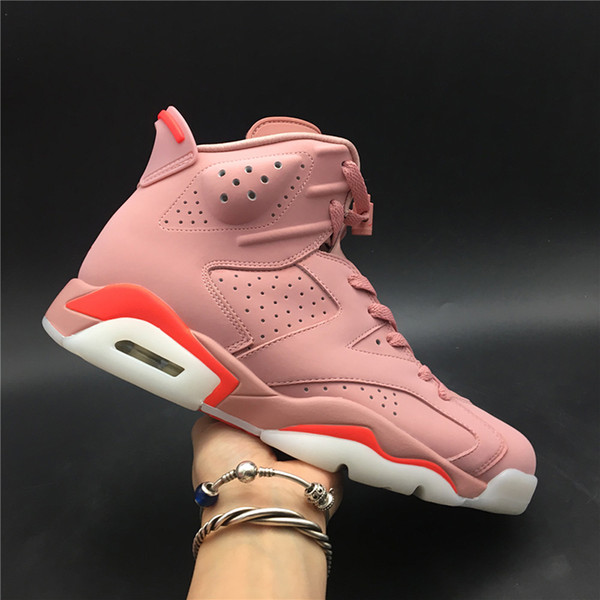 Aleali May x Air 6 Rust Pink CI0550-600 6s VI Kicks Women Men Basketball Sports Shoes Sneakers Best Quality Trainers With Original Box