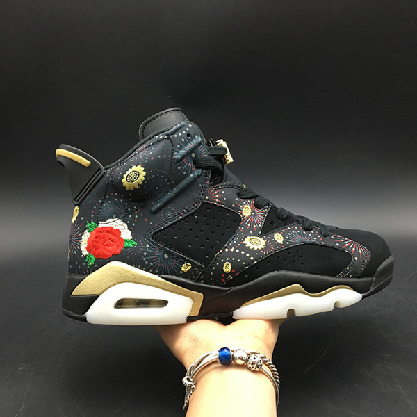 Air 6 CNY Chinese New Year AA2492-021 Black 6s VI Women Men Basketball Sports Shoes Sneakers Top Quality Trainers With Original Box