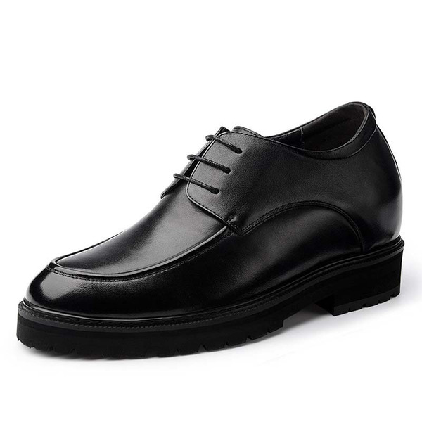 High 4.7 Inches Classic Oxford Calf Leather Height Increasing Elevator Shoes Increase Men's Height 12CM Invisibly