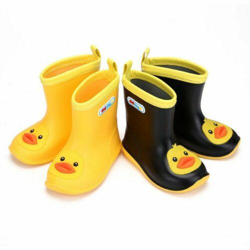 Waterproof Boot Wellies Water Rain PVC Non-slip Boots Children Boys Girls Kids 3D Cartoon Four Seasons Rain Shoes EUR Size 24-31