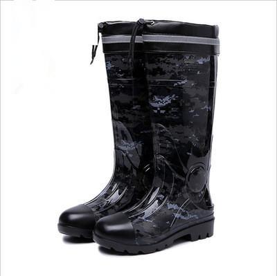 NEW PVC Camouflage Rubber Low Heels Non-slip Men Rain Boots Mid-calf Male Water Rainboots Shoes Waterproof Work Water Shoes Boots Zapatos