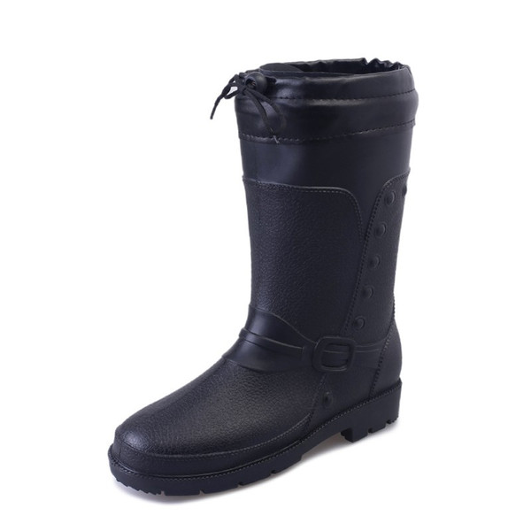Hot Sale-2018 new stley High quality men's rubber boots rain rubber shoes fashion adult overshoes waterproof shoes