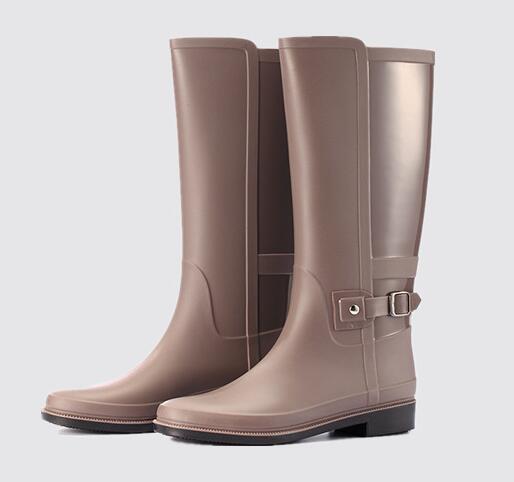 Women men RAINBOOTS fashion Knee-high tall rain boots England style waterproof welly boots Rubber rainboots water shoes rainshoes