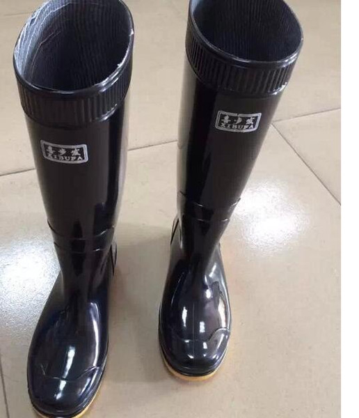 Shanghai labor insurance men's rain boots fashion resistant brand rubber shoes labor insurance rain high help men long tube rain