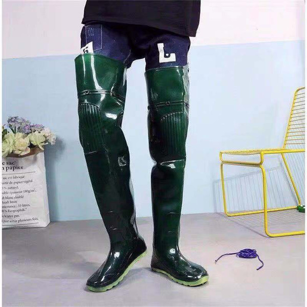 Designers latest super long water boots with waterproof pants and long rain boots for fishing and transplanting