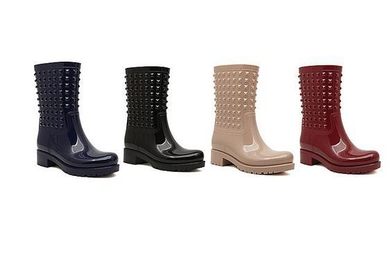 free hongkong post~ u030 40 4 colors jelly studded rain boots