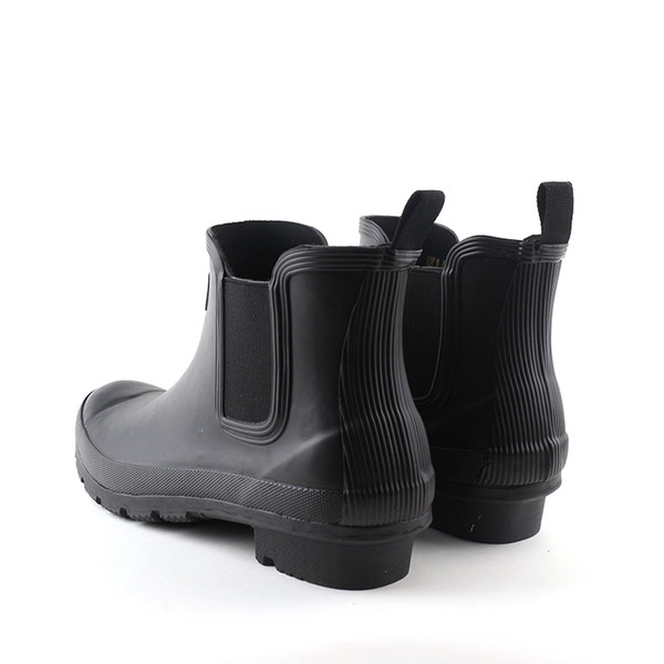 Hunter Rain Short Anty Matte black rainboots Shoes Special Purpose shoes for rainy Sho4t ja n Black SIZE 35-38e DHL