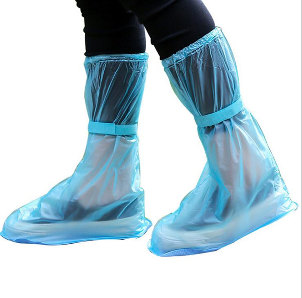 10pair Waterproof Protector Shoes Boot Cover Unisex ribbon Rain Shoe Covers High-Top Anti-Slip Rain Shoes Cases