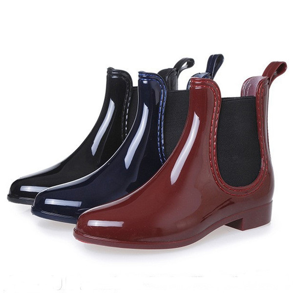 Rubber Shoes Women Rain Boots For Girls Ladies Walking Waterproof PVC Women Boots Winter Woman Ankle Martins Rainboots