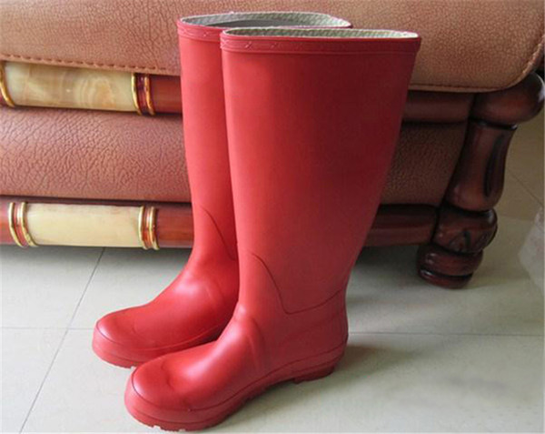 Winter Rain Boots Women Fetish High Tall Boots Women Knee-high Waterproof Water Shoes Size 36-42 Rain Boots Outdoor Snow Boot