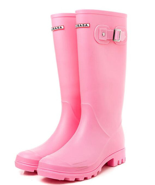 NEW Women RAINBOOTS fashion Knee-high tall rain boots waterproof welly boots Rubber rainboots water shoes rainshoes jokerson3