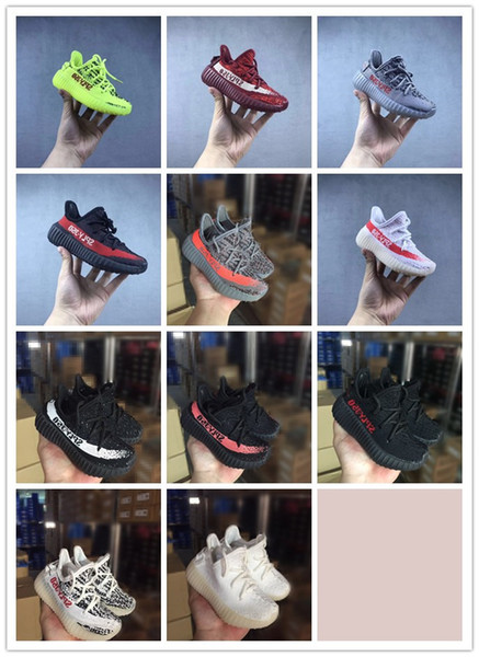 2019 High Quality Kids shoes Baby Toddler Run Shoes Kanye West350 Running Shoes ChildrenBoys Girls Beluga Sneakers walking set.