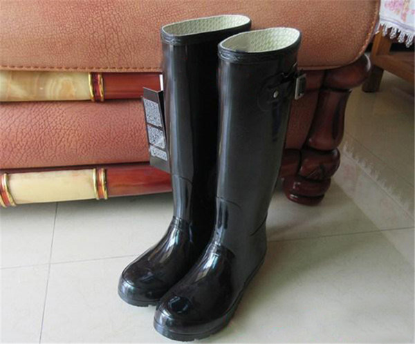 Women RAINBOOTS Fashion Ladies Original Knee-high Tall Matte Rain Boots Waterproof welly Boots Rubber Water Shoes RainBoots