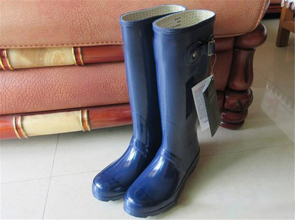 Fashion RAINBOOTS Ladies Original Knee-high Tall Boots Winter Women Waterproof welly Boots Rubber Water Shoes Rain Shoes