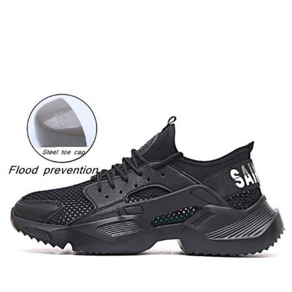 Lightweight Safety Shoes Men Steel Toe Shoes Anti-Crush Work Breathable Sneakers Wear-Resistance Zapatos de Trabajo 5#20/20D50