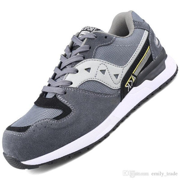 Men's Safety Shoes Steel Toe Construction Protective Footwear Lightweight Shockproof Shoes For Men steel toes safety work shoes men