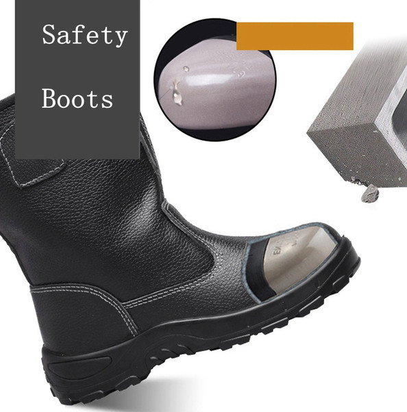 Steel Toe Safety Shoes For Women Or Men Anti-smashing Piercing Outdoor Work Shoes Safety Boots Anti-puncture Tooling Boots Protect Footwear