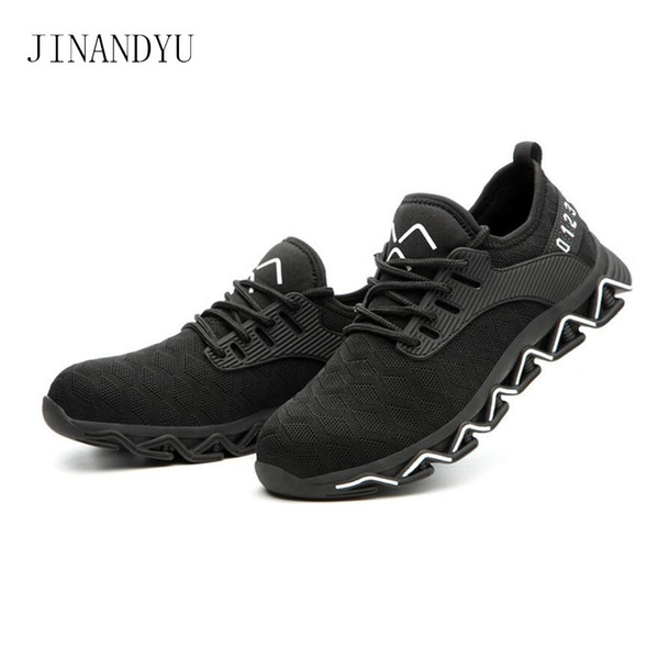 Steel Toe shoes Work Safety Shoes Breathable Anti-smashing Anti-puncture Non-slip Protective Working Shoes man Safety Boot