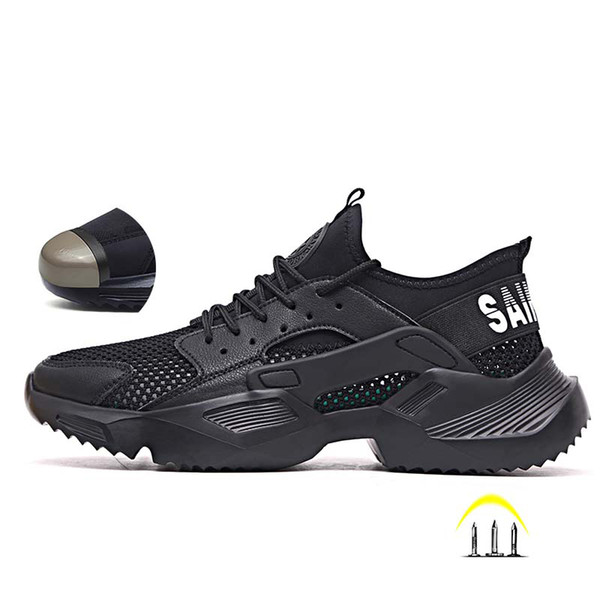 Work Safety Shoes 2019 fashion sneakers Ultra-light soft bottom Men Breathable Anti-smashing Steel Toe Work Boots